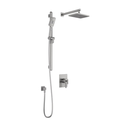 Kalia SquareOne™ TCD1 (Valve Not Included) : AQUATONIK™ T/P Coaxial Shower System with Wallarm
