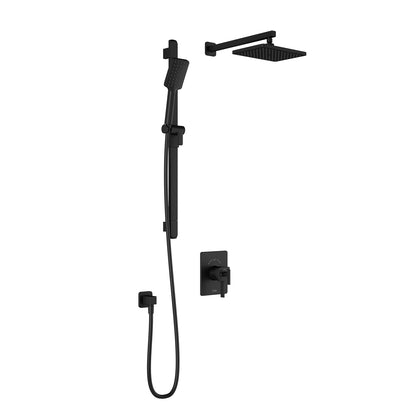 Kalia SquareOne™ TCD1 (Valve Not Included) : AQUATONIK™ T/P Coaxial Shower System with Wallarm