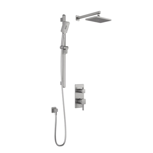 Kalia SquareOne™ TD2 : AQUATONIK™ T/P with Diverter Shower System with Wallarm