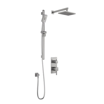 Kalia SquareOne™ TD2 (Valve Not Included) : AQUATONIK™ T/P with Diverter Shower System with Wallarm