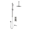 Kalia SquareOne™ TD3 : AQUATONIK™ T/P with Diverter Shower System with Vertical Ceiling Arm