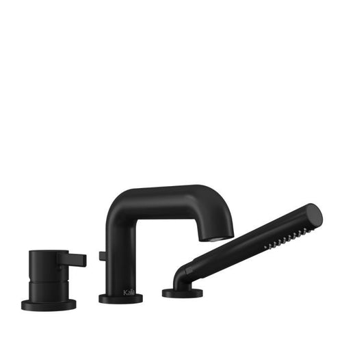 Kalia BASICO - Pressure balance 3-piece deckmount tub filler with handshower – BF1772-160