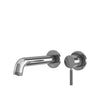 KALIA PRECISO - Wall-mount lavatory faucet with push drain and overflow