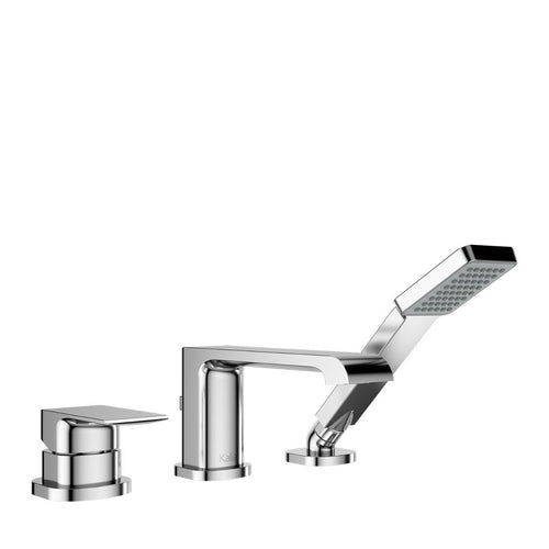Kalia SOBRIO - Pressure balance 3-piece deckmount tub filler with handshower – BF1815-110