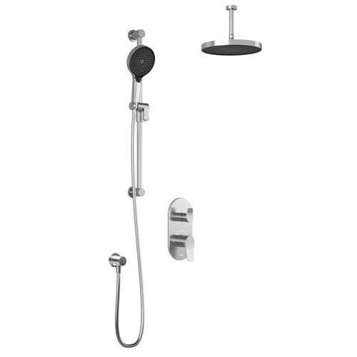 Kalia Plus - Moroka TB2 ShowPlus - Moroka TB2 Shower system with push-buttons (without valve) - Vertical arm