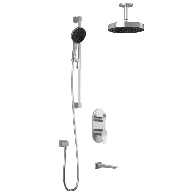 Kalia Premia - Moroka TD3 Shower system - Vertical arm - Chrome