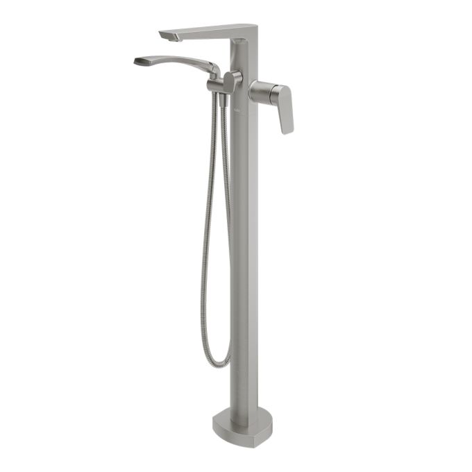 Kalia MOROKA Floormount tub filler with handshower - cartridge included with rough-in