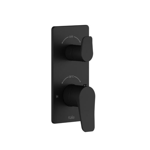 Kalia MOROKA 3-way AQUATONIK type T/P 1/2“ valve with diverter and square decorative trim
