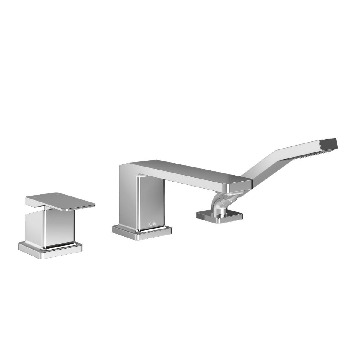 Kalia KAREO 3-PIECE DECKMOUNT TUB FILLER WITH HANDSHOWER - CARTRIDGE INCLUDED WITH ROUGH-IN