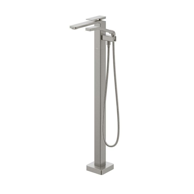 Kalia KAREO Floormount tub filler with handshower - Cartridge included with brut