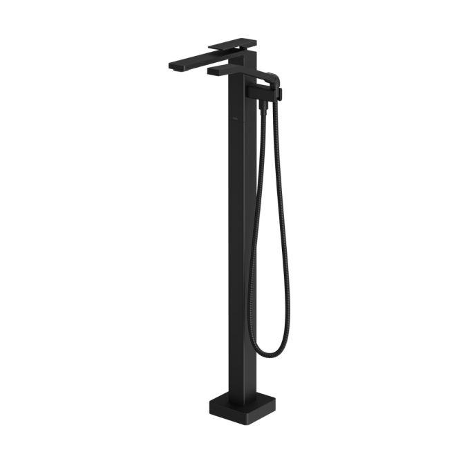 Kalia KAREO Floormount tub filler with handshower - Cartridge included with brut