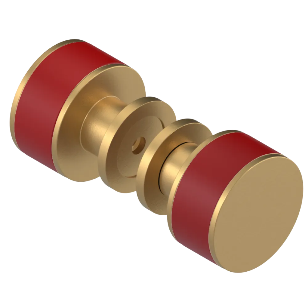 Rubinet Shower Door Knob (set) Satin Gold