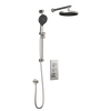Kalia Plus - RoundOne TB2 Shower system with push-buttons valve - Wall arm