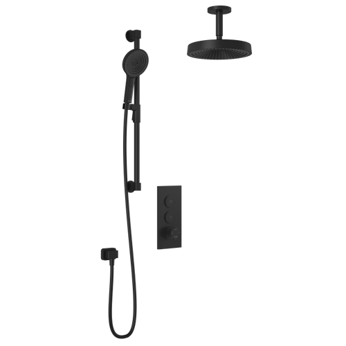 Kalia Premia - TB2 Shower system with push-buttons valve - Ceiling arm
