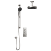 Kalia ELVA TB2 PREMIA (Valve Not Included) : AQUATONIK™ T/P Push-Button Shower System with Vertical Ceiling Arm Soft Bronze PVD