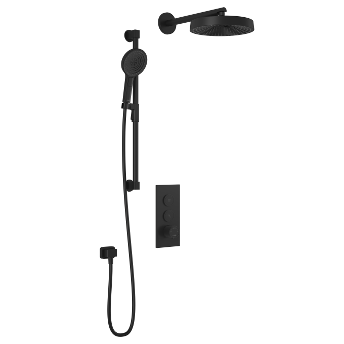Kalia Premia - TB2 Shower system with push-buttons (without valve) - Wall arm