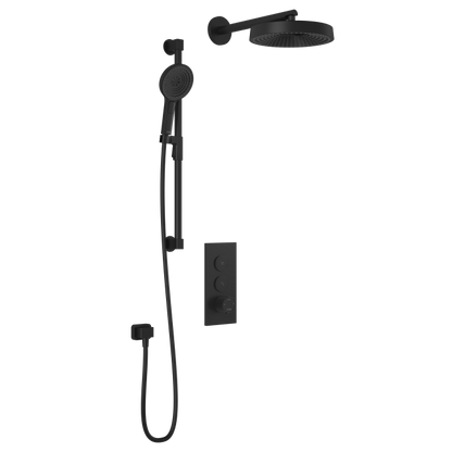 Kalia Premia - TB2 Shower system with push-buttons (without valve) - Wall arm