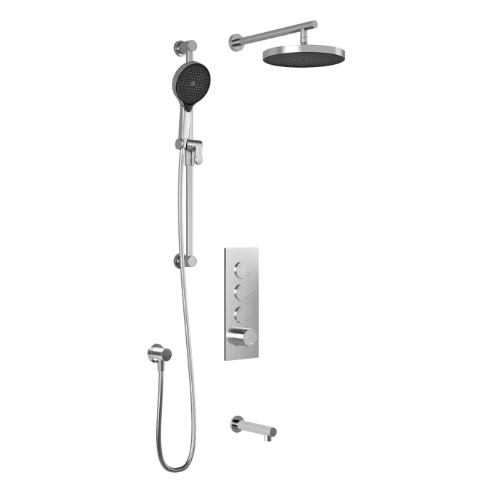 Kalia Plus - RoundOne TB3 Shower system with push-buttons valve