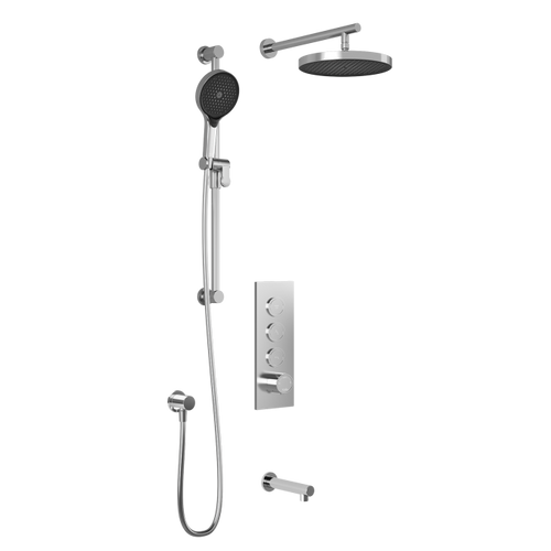 Kalia Plus - RoundOne TB3 Shower system with push-buttons valve
