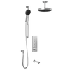Kalia Premia - RoundOne TB3 Shower system with push-buttons valve - Vertical arm