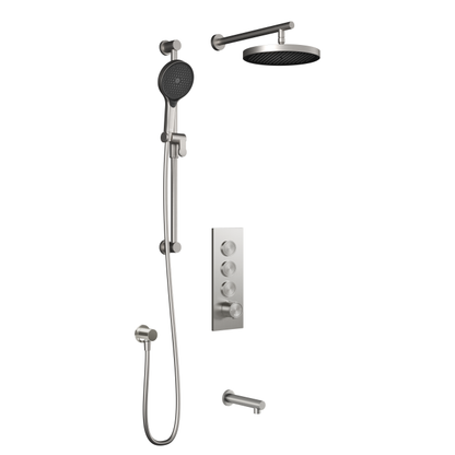Kalia Plus - RoundOne TB3 Shower system with push-buttons valve