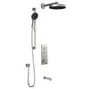 Kalia Premia - RoundOne TB3 Shower system with push-buttons valve - Wall arm
