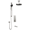 Kalia Premia - RoundOne TB3 Shower system with push-buttons valve - Vertical arm