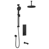 Kalia Plus - RoundOne TB3 Shower system with push-buttons valve - Vertical arm