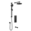 Kalia Plus - RoundOne TB3 Shower system with push-buttons (without valve) - Wall arm