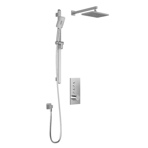 Kalia KAREO TB2 Thermostatic shower systems with push-button - Wall arm (without valve)