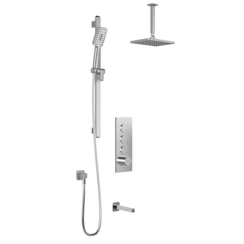 Kalia SQUAREONE TB3 Shower systems - Vertical arm