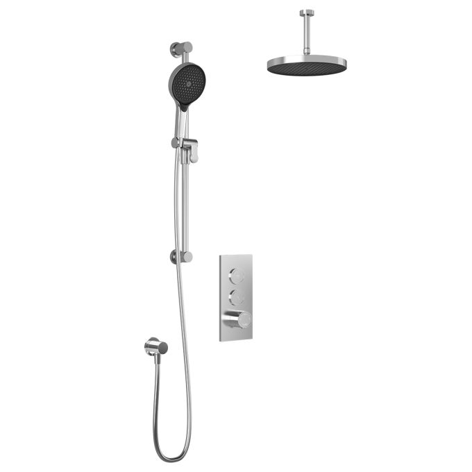 Kalia Plus - Moroka TB2 ShowPlus - Moroka TB2 Shower system with push-buttons (without valve) - Vertical arm