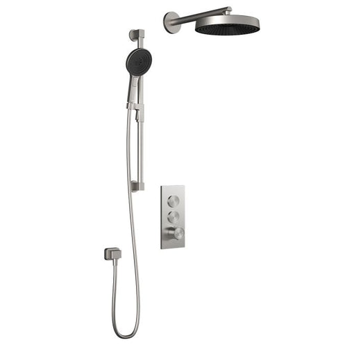 Kalia Premia - Moroka TB2 Shower system with push-buttons (without valve) - Wall arm