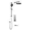 Kalia Plus - Moroka TB3 Shower system with push-buttons valve - Wall arm