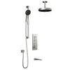 Kalia Premia - Moroka TB3 Shower system with push-buttons valve - Vertical arm