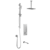 Kalia KAREO TB3 Shower systems with push-button valve - Vertical arm