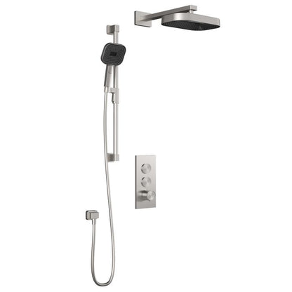 Kalia Premia - Kareo TB2 Shower system with push-buttons (without valve) - Wall arm