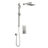 Kalia KAREO TB2 Thermostatic shower systems with push-button - Wall arm (without valve)