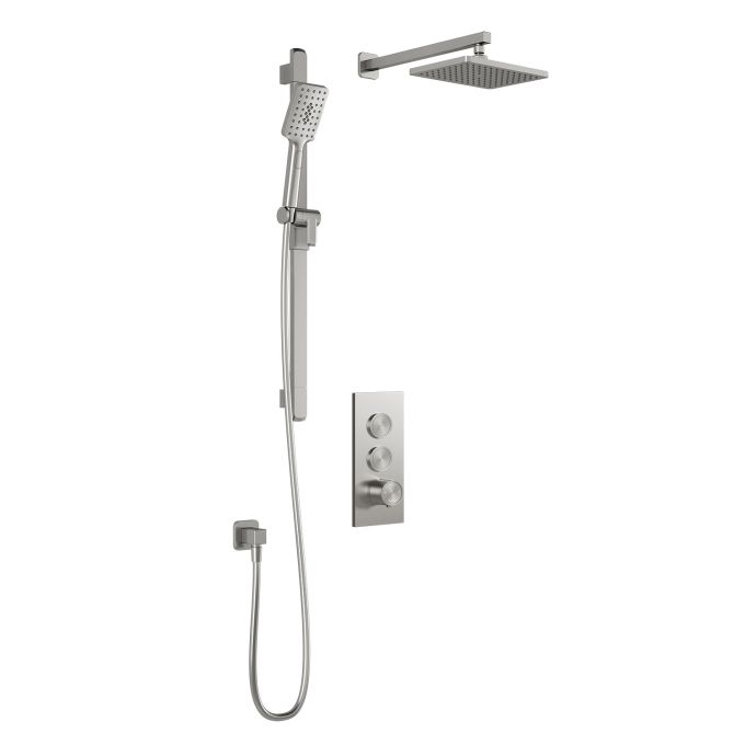 Kalia KAREO TB2 Thermostatic shower systems with push-button - Wall arm (without valve)