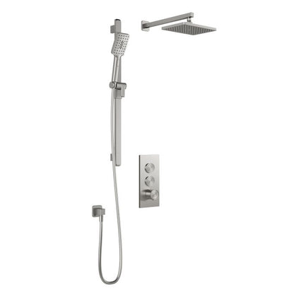 Kalia KAREO TB2 Thermostatic shower systems with push-button - Wall arm (without valve)
