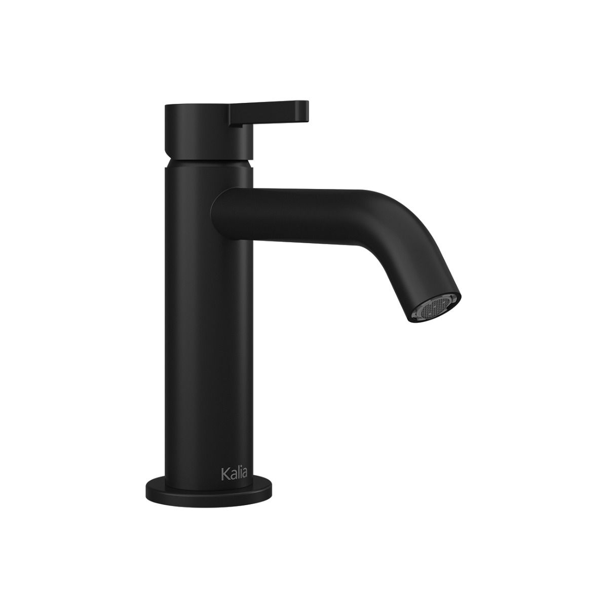 Kalia BASICO - Single hole lavatory faucet with top-Mounted Lever Handle - Push drain and overflow - Matte black – BF2108-160