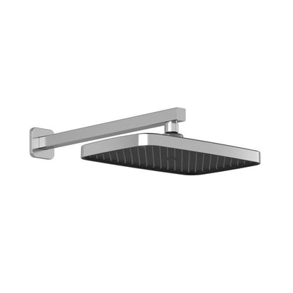Kalia Kareo - Plus 325mm x 200mm (12 ¾'' x 7 ⅞'') square rainhead and 90° wall arm