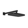 Kalia Kareo - Plus 325mm x 200mm (12 ¾'' x 7 ⅞'') square rainhead and 90° wall arm