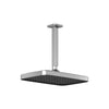 Kalia Kareo - Plus 325mm x 200mm (12 ¾'' x 7 ⅞'') square rainhead and vertical ceiling arm