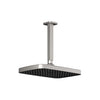 Kalia Kareo - Plus 325mm x 200mm (12 ¾'' x 7 ⅞'') square rainhead and vertical ceiling arm
