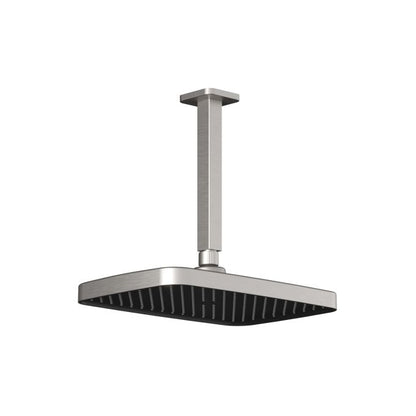 Kalia Kareo - Plus 325mm x 200mm (12 ¾'' x 7 ⅞'') square rainhead and vertical ceiling arm