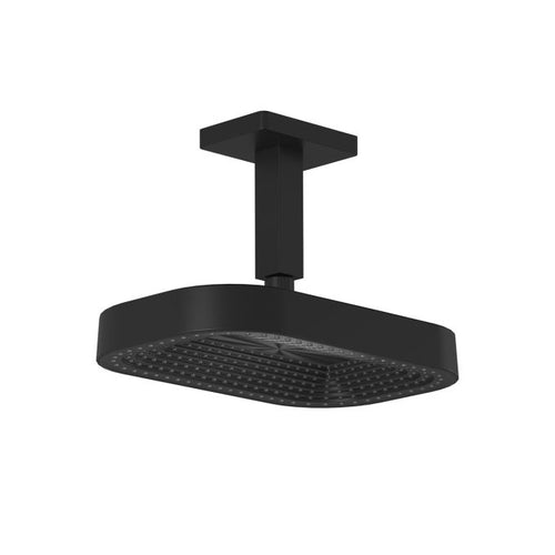 Kalia Kareo - Premia 325mm x 200mm (12 ¾'' x 7 ⅞'') square rainhead and vertical ceiling arm