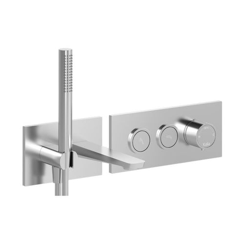 Kalia MOROKA Wall-mount Tub Filler with Push-Button Valve