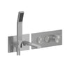 Kalia KAREO Wall-mount Tub Filler with Push-Button Valve