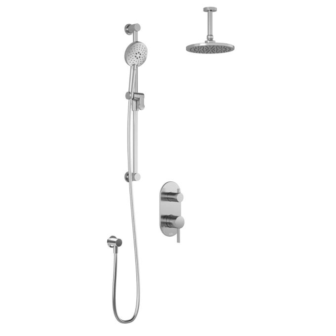 Kalia ROUNDONE PB4 Pressure Balance Shower System (Without valve) - Vertical arm